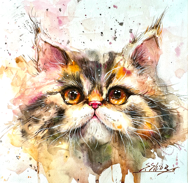 真作】版画 ジクレー 気品あふれる猫 存在感を放つアート作品 V118 真作】 真作】版画 ジクレー 気品あふれる猫 存在感を放つアート作品 V118 真作】